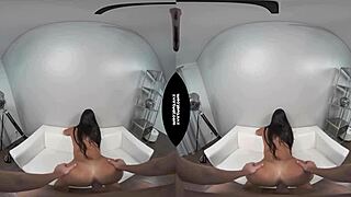 Super Hot Brunette Fucked Bent Over in Casting