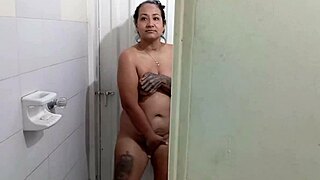 while bathing, we got horny and screwed hard together