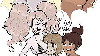 Enoshima Junko from DANGANRONPA in some HOT HENTAI action