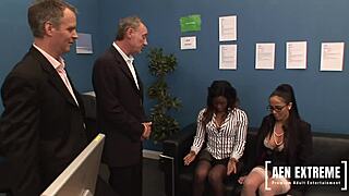 This interview turned into a foursome with jasmine and romana