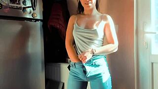 Beautiful Girl Dancing Outside In Cosplay