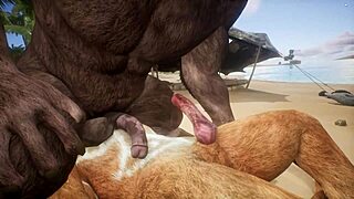 Does the Minotaur Fuck the Lion and Cum in His Mouth?