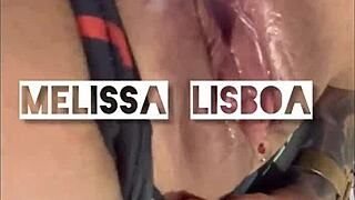 melissa lisboa showing off and taking cum part 2