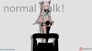 i rythm wailk fubuki in this uncensored cartoon anime hentai.