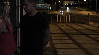 Stranded Teen Roughly Fucked Outdoors In Public Bondage