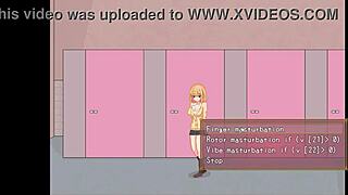 College lady in bt life hentai game engages in erotic sex with multiple men, including detailed scenes of penetration and climax.