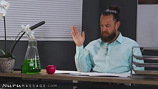 hot 18yo student shows scientist teacher revolutionary oil she made