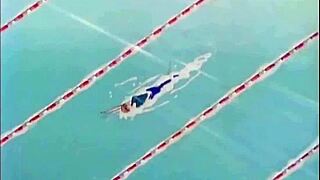 Shy anime teen with big tits fingers her wet pussy hard.