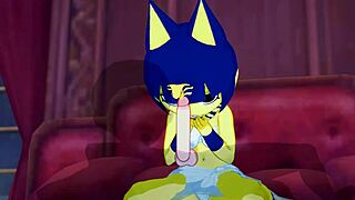 ankha rides nice cock in bedroom 😘