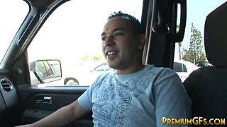 Trina Michaels strips for hardcore doggystyle and messy bukkake cumshots