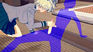 Mitsuki Bakugo in My Hero Academia cosplay with futanari elements