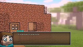 Giving our girl a golden bikini in hornycraft parody