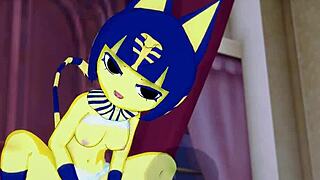 ankha rides nice cock in bedroom 😘