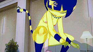 ankha rides nice cock in bedroom 😘