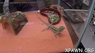 why is this amateur whore groaning while sucking in the contest?