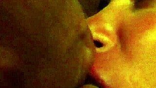 Slut girlfriend loves sucking cock with her redhead nipples exposed