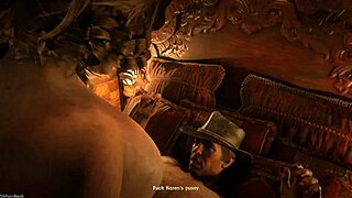 big tits karen riding arthur's cock in rdr2
