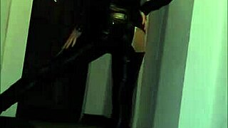 the latex goddess dominates in hentai style