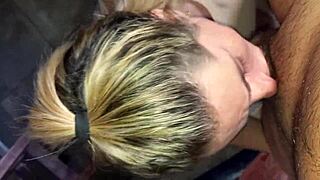Beautiful gay gets a deepthroat blowjob and facial cum shot
