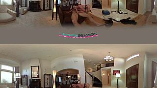 nikki gives a raise in voyeur vr experience