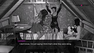 Nurse Cora And Lemon Have Group Sex With John In Vampire Story!