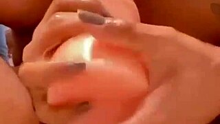 Beautiful young brunette experiences intense pussy orgasms