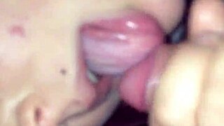 teen samantha vlad gets cum in mouth, so cute
