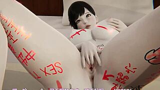 Another horny babe in 3d cartoon creampie.