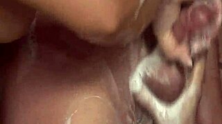 the couple enjoys sex in the bath, blowjob, and massage in part 14