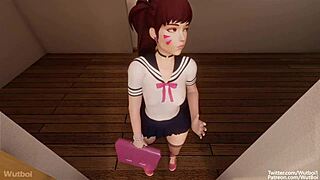 D.Va gets glorious detention with big ass