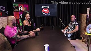 Hot black woman measures big dick and gives blowjob!