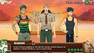 game friends camp episode 17 - scout badges russian voice acting, is that twink your friend?