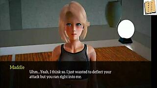 i'm exploring my new family with blonde teen's small tits in this game