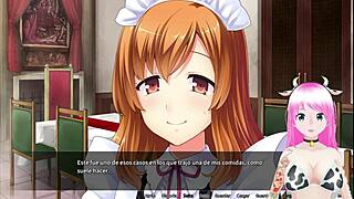 I played the otoko orgy at maid boy manor in Spanish