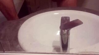 Young gay man masturbates in private session