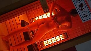 Flash your tits in the spa