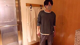 Emotional chocolate slick sex in bathroom