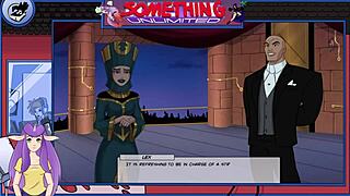 Muscular redhead bodybuilder in anime cartoon game part 143