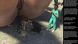 big apple small gesture ep 23 - intense 3d cartoon banging