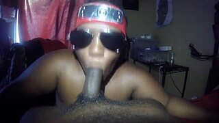 Anime Nerd Sloppily Sucks Big Black Cock