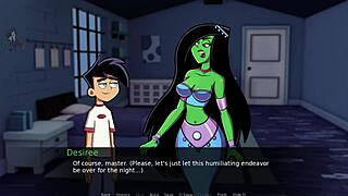 Danny Phantom's Amity Park Adventure: Green Handjob Fun