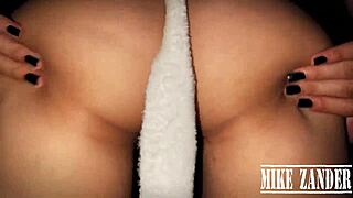 teen girl in bunny costume gets ass fucked hard in 1on1