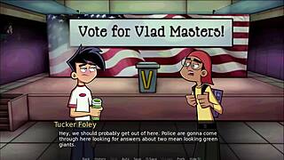 Danny Phantom's Amity Park Adventure: Green Handjob Fun