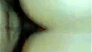 Blonde with big ass uses huge dildos and licks ass.