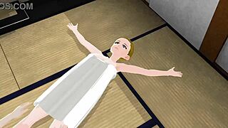 Emma Was Naked In Gravure Happening, Posing Seductively In Anime Cartoon Style
