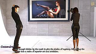 Big City Pleasures: Earning Money by Posing for Sexy Brunette Photographer Cassie