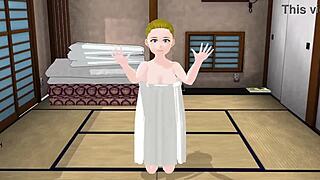 Emma Was Naked In Gravure Happening, Posing Seductively In Anime Cartoon Style