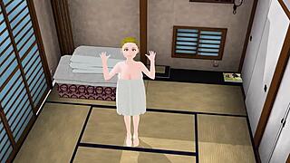 Emma Was Naked In Gravure Happening, Posing Seductively In Anime Cartoon Style