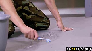 ever seen justin hunt pound his sergeant's tight pussy?