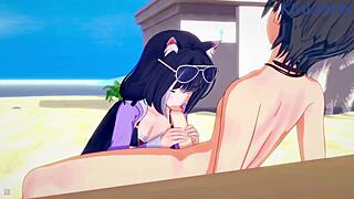 i fucked pecorine and karyl intense, hentai style